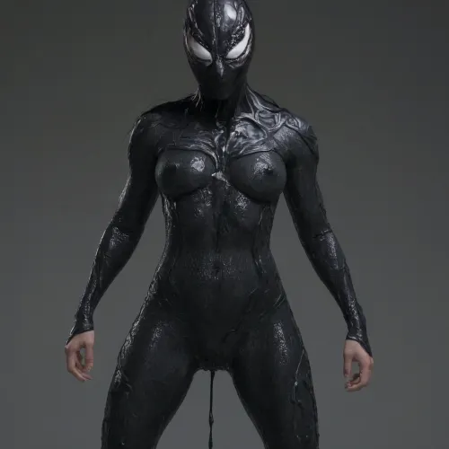 In a world where AI technology had advanced to the point of creating lifelike images, a young woman named Lily had created an erotic dance that allowed her to generate venom and control it with her mind. She created an immaculately crafted suit that