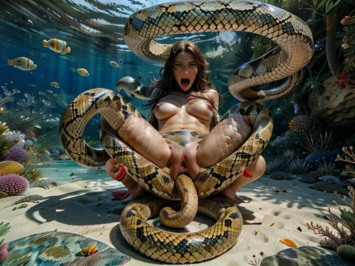 主角是一位勇敢的冒险家,冒险深入丛林寻找难以捉摸的巨蛇. 然而,她对等待着她的事毫无准备—— 由人工智能生成的巨蛇形象是由色情制品生成的