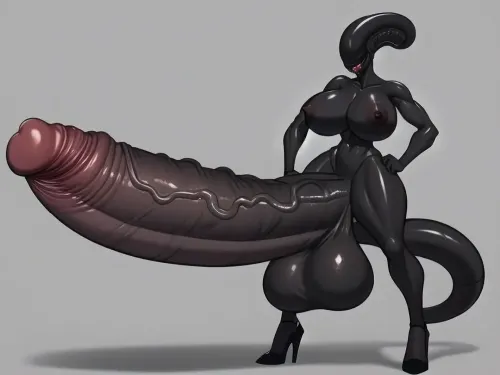 Uma mulher Xeno com uma mistura de características humanóides e genomorfos, de pé alto e tendo saltos altos em seus pés, foi a protagonista em uma história pornográfica sobre ela ter sexo com personagens masculinos. Sua inteligência ultra-alta e tecnologia avançada permitida