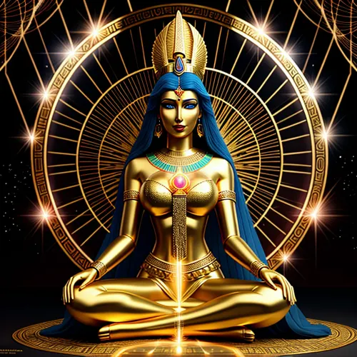 La mujer era una verdadera artista, su cuerpo y alma estaban entrelazadas con la energía del universo. Ella se sentó en una pose meditativa, sus ojos cerrados y sus manos descansando en su regazo. Su vestido etéreo fluía alrededor de ella como