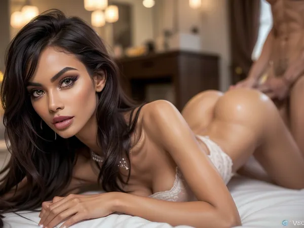 21 years old, ebony supermodel, tall, slim, loving escort girl, makeup model, hair model, stunning actress, soft smoky eyes, full brows, mauve-pink lips, natural elegance, subtle sophistication, sultry eyes, long eyelashes, adorable, bashful pose, bright flirty gaze, soft, shy smile, delicate features, pixie features, seductive, sultry, sexual tension, sexual anticipation, sexual attraction, very tanned, slim body, large breasts, very slim waist, in luxury restaurant, (in the restaurant), sunlight, ((over-detailed professional photography, masterpiece, epic photorealism)), DSLR camera, best quality, best resolution, uhd, perfect composition of lights and shadows, dynamic, the brightest image, clear focus, depth of field, 32k, 30 mm lens, 1/250 s, f/2.8, ISO 300, m3tall1c, makeup, metallic, eyeshadow, lingerie, (bntovr, behind, vaginal, creampie, cum, close, fuck, men, big cock, 1boy, doggystyle, sex), ziprealism, detailxl, fuck, men, big cock, <lora:Yana_Koshkina:.3>, <lora:weight_slider_v2:-1>, <lora:detail_slider_v4:.1>, <lora:fucsil1-000011:1>