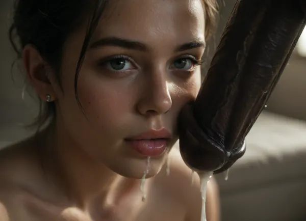 (((my 25yo white iranian wife licking cum on testicles, thick 10inch black cock, flaccid))), black eyes, sexy curvy . Break., (((close up of face, highly detailed, looking directly at me))), . BREAK., (((wife simultaneously jerking off two black cumming cocks))), . BREAK. black thugs taking turns with her. BREAK. white girl, (young face, cute, shy, petite, very small perky tits, very small nipples, short brunette hair, greenish eyes, shaved pussy, bald pussy, smooth pussy, very tight pussy, tight clean asshole), tight pussy, excessive cum is dripping from her pussy, nude, high definition skin, excessive cum dripping pussy, excessive pussy juices dripping, lots of cum, excessive cum dripping, (large black cock), (interracial sex), dirty bedroom, hdri light, solo focus, realistic lighting, ultra high resolution, clear focus, depth of field, 32k, 30 mm lens, 1/250 s, f/2.8, ISO 300, UHD 8K, high resolution face, reij-snrs, light, and, shadow, by, <lora:dark:.6>, <lora:sunriseSDXL-000009:.8>