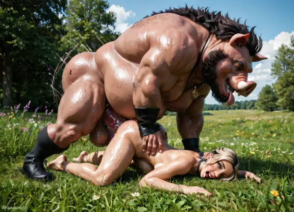 gwen dressed like a stripper, fucked by giant fat ugly boar, giant fat ugly boar pounding gwen, grabbing waist, anal fucking, barbed penis, boar with extremely monstrous massive thick cock, (sweaty:1.3), massive cock, anal fucked from behind, massive stomach bulge, in field, in a, beast, mating, colossal cock, cock bigger than gwen, full body enormous cock, massive cocks with massive circumference, cervix penetration, deep penetration