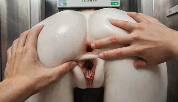 men one hand spreading ass and another hand fingering pussy, fingering, POV, close up, white skin, in the elevator