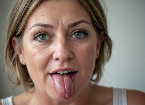 Photo of a pretty woman with beautiful eyes, ((Nikon Z8)), realistic matte skin, wrinkles, skin texture visible, cleavage, saggy, (sharp focus), (high quality), (face visible), ((Detailed Face and Eyes)), ((Norwegian Scandinavian woman)), ((full-frame photo)), lustful eyes, (long brown hair with silver streaks), (highly detailed hair), (realistic), soft focus, analog look, insanely detailed, highest quality, green eyes, looking at viewer, (realistic:1.3), (shadows:.9), film camera, analog, photo, film grain, realistic face, perfect face, Photo of a 65 year old mature woman licking a penis, RAW photo, subject, (fine skin detail:1.1), 8k UHD, soft light, high quality, Fujifilm XT3, dynamic angle, (fat, obese, Fat, with a excited fat face, wrinkles, sagging, small breast), <lora:chest_adjust:.7>, <lora:add-detail-xl:.8>, <lora:DetailedEyes_V3:.5>