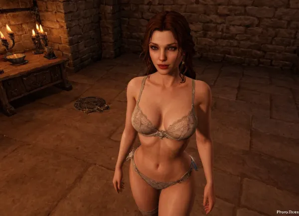 (third person view), from above, medieval, noir, 3d game, gameplay, old game graphics, game hud, pale skin, slutty lingerie, panties, rtrcgi, y2k3dnerdessence, Durotar, <lora:retrocgi_sdxl_v1:.8>, <lora:PS1Redmond-PS1Game-Playstation1Graphics:.8>, <lora:y2k3dnerdessence_v0.0.1:.8>, <lora:Durotar-08:.8>