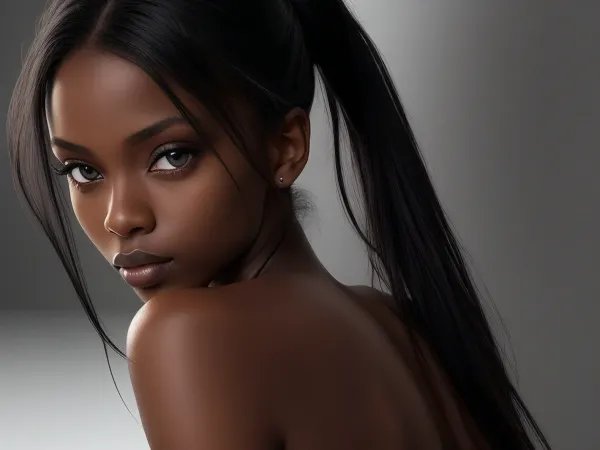 Ultra realistic, perfect face, perfect eyes, (Very skinny), (black), girl, ((tiny ass)), ebony, eye contact, shaved pussy, random camera angles, random pose, (small boobs), random hair colour