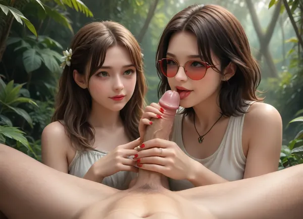 The image shows a yo girl wearing a sleeveless gray dress with decorative details on the shoulders. She has long, wavy brown hair and is smiling while applying red lipstick. She holds a red lipstick in one hand and a compact mirror in the other, which is partially open. Red sunglasses rest on top of her head, and she has pinky-red nail polish, matching her lipstick. The background is plain and light-colored, emphasizing her as the focal point., CUM, DONATION, ASSISTANCE, FELLATIO, TITS, SEX, HANDJOB, FOOTJOB, AFTER, VAGINAL, Jungle, w4t3rf4ll, <lora:CUM DONATION ASSISTANCE:1.4>, <lora:Jungle_w4t3rf4ll:.8>