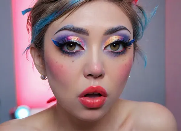 The image shows a yo girl, (Japanese:1.7), She is wearing a sleeveless grey dress with decorative nipple cutouts., (bright lighting:1.2), beautiful detailed eyes, extremely detailed face, perfect lighting, best quality, steel pipe indide pussy, solo, ((anus)), She has long, wavy brown hair and is smiling while applying red lipstick. She holds a red lipstick in one hand and a compact mirror in the other, which is partially open. Red sunglasses rest on top of her head, and she has pinky-red nail polish, matching her lipstick. The background is plain and light-colored, emphasizing her as the focal point., ((makeup:1.5), long blue eyelashes with eyeliner:1.2), (big lips:1.3), (purple pussy:1.1), futuristic, glasses, ruined, makeup, Filip, Hodas, Style, page, green, eyes, blue, brown, perfecteyes, <lora:FuturisticGlassesXL:1.2>, <lora:ruined1:1.6>, <lora:Filip Hodas Style:2>, <lora:PerfectEyesXL:.8>