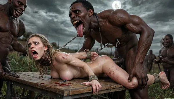 ((crying alot:1.215)), (12 men jerking off on her:1.4), ((old man fucking her from behind:1.5)), public exposure, (princess Elsa), college woman, (upskirt), (no panties), (big fake tits), (round breasts), bus, sitting, legs spread, buttplug, stockings, black coat, High, Resolution, More, Details, 8K, chained nipple ring, chained, in bdsm dungeon, side view, shot from below, carry fuck, anal sex, interracial, (hyper size difference:1.12), (big black cock:1.4), large black male, tattoos, gold watch, cameras, filming, gigantic penis, gigantic cock, (anal), (vaginal), orgasm, ripped outfit, (gangbang), (triple_penetration), (full_blush), colors, (nipples), (medium_breasts), ruined black makeup, runny makeup, eyelashes, exhausted ecstatic expression, open mouth, painful, starring into the camera, ((Hyper realistic)), (ultra HD image), 8k, super high quality, super high resolution, extremely detailed, perfect face, perfect eyes, ((crying alot:1.65)), extremely shy, 1 girl, 8 old men, ((view from the side)), ((brutal sex:1.3)), ((extremely rough pounding)), ((forceful)), (in a bloody field after a battle, white full moon in the sky:1.4), (man is choking her from behind:1.2), ((hogtied, bound with large chains, tied to a torture table:1.18)), ((((12 giant african muscular men:1.4)), (opening wide her little mouth:1.5), (interracial sex), ((anal fuck 1.5)), (hyper massive cock:1.2), of the beast is to big for her little mouth, impossible fit in mouth, looking up, (trying to fit in her mouth the massive cock:1.24), (Tears:2), (bukkake:1.24), (handjob:1.12), above view, cum in mouth, cum on forehead, cum on cheeks, porn photoshoot, (huge dick:1.12), (creamy deep deepthroat:1.24), (extreme oral sex:1.4), (huge massive white dick:1.24), (cum), (hands holding hair), (huge dick:1.4), (bukakke), (cum in face, cum on body), (covered in cum), ((tears:2)), large hyper muscular fat old men, (double anal sex), swollen white veiny cocks, (double anal penetration:1.4), hardcore double penetration, proper physics, big white cocks, muscular white old men double anal gangbang)), (forceful penetrations), extremely graphic, beautiful hands, massive cum in ass, anatomically correct, (eyes wide open in horror:1.72), (wide mouth spreader:1.8), (pleading expression:1.56), (terrified:1.48), (crying:1.48), (fear and panic:1.56), (pulled nipple clamps:1.4), (anal spit roast:1.12), (large massive cock in mouth:1.12), deep anal penetration, (very high view:1.12), (detail Hermione Granger:1.32), (detail Hermione Granger face:1.16), <lora:LCMTurboMix_Euler_A_fix:2>, <lora:detailed_notrigger:2>, <lora:photorealistic_portrait_notrigger:2>, <lora:JuggerCineXL2:2>, <lora:CinematicStyle_v1:2>