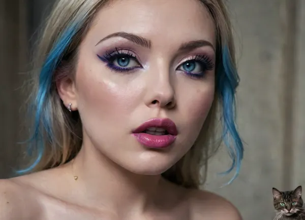 kate li Pretty face is known for her love of anal, Golden Collar. She's old enough. masturbates her ass with a big dildo, for this she inserts stretch marks, enlarging the anus, it becomes wider. It creates the illusion that a huge penis has grown out of her ass., (unique pussy piercing using large rings connecting labia), Then the girl experiences a copious anal orgasm. perfect huge breasts, (necessarily on the wall there is a picture of "beware of the cat" in the upper left corner), ((makeup:1.5), long blue eyelashes with eyeliner:1.2), (big lips:1.3), (purple pussy:1.1), rings in nipples for attaching a chain that connects to a ring in the pussy, (big ass), perfecteyes, Abandoned, Hospital, <lora:lora-sdxl-perfect-eyes:1.7>, <lora:HV_orientation_Rainbow_Lips:1.8>, <lora:milkers_v2:1.4>, <lora:JJsAbandonedHospital_XL:2>