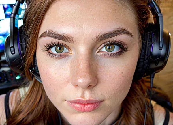 她是一个令人惊叹的爱尔兰女人,长着深色的头发,穿透着绿色的眼睛. 她的皮肤是无瑕疵的,有高颊骨和定义的下巴. 她的嘴唇满满,在优雅的空气中结束. 她的嘴唇是满的