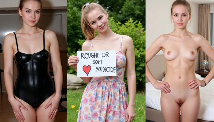 Une jeune Suédoise aux cheveux blonds, au petit cadre et au visage en forme de cœur se tenait dans un sous-sol vide. Elle portait une combinaison de latex qui se cognait les courbes et accentue sa silhouette voluptueuse. Un ballgag était fixé autour de son cou
