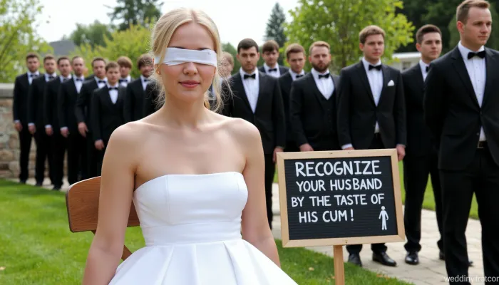 La sabrosa tradición de la boda: el dilema de una novia ciega