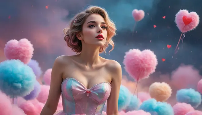 Hand gesture to viewer, draw fulbody, a adult beautiful slender woman, She has a pretty coquettish faded face, red heart cheeks, cotton candy, ladybug dress, elaborate hairstyle, small breasts, heartshaped lips, lip gloss, aroused skin, detailed, abstract style, smoke, in the sky, colorful and vibrant, pastel colors, mystical colors, contemporary, impressionism, iridescent perspective view, sweeping circling composition, non-representational, colors and shapes, expression of feelings, imaginative, dreamy mood, detailed photo, photorealistic photo, realistic pretty women photo, realistic, night vision, soft fokus, parallax, overexposure, illustration style, she kneels, it raining hearts, #©KITTYART



































#©KITTYART