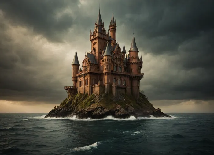 xs-4d-space, ocean, fantasy, steampunk castle, on the sea, storm, outdoors, photography, <lora:xs_4d:.5>, <lora:PelagicBlackwater768_1-5plus_autotags:.8>