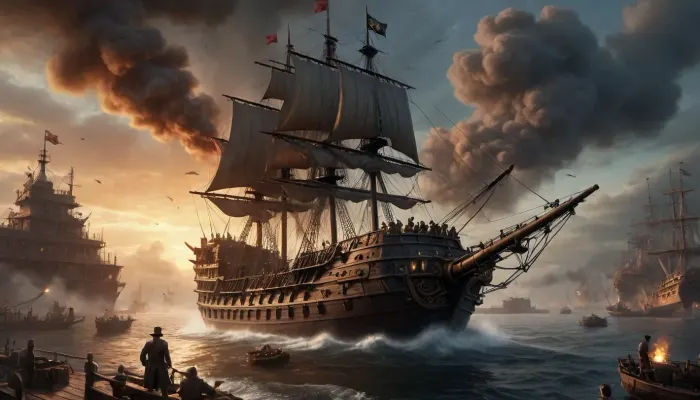 Столкновение пара и моря