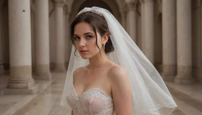 bride, ((see through wedding dress)), in front of the altar, seethru, <lora:seethruv3_SDXL:1.1>