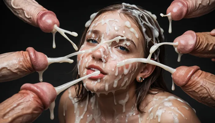 18ey chubby girl, young face, very cute face, blondie, bukkake, hyper gigantic cock, excessive cum on face, excessive cum on hair, all face and hair covered on cum, cum, on, man’s ejaculation on her face, 5+ man’s, cum dripping from penises, huge cum flows, prominent cum, (bukkake:1.5), detailed cum, (a lot of cum:1.5), all face covered in cum, huge cum, (white cum:1.5), (cum on hair:1.5), massive facial, (ejaculation:1.5)