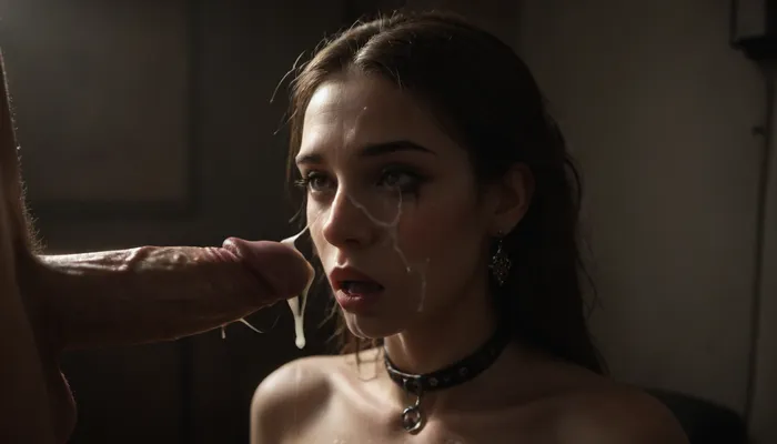 rich color palette, masterpiece, score_9, score_8_up, score_7_up, score_6_up, many guys, night, girl, gorgeous, extremely beautiful face, professional studio, female blushing, extra detailed, high definition, slave collar, huge cum loads, ruined makeup, very small, petite, very small body, (skinny:1.6), messy hair, (crying:1.4), screaming, agony, red ass from spanking, red cheeks from slaps, a young guy with a, (huge dick:1.4), fucks her, anal sex, deep anal sex, ((huge cum load on face:1.8)), shitting, shit on dick, reij-mg, neon, lights, dark, ambient, light, ohwx, woman, <lora:dark:.8>, <lora:reij-moderngothic-000006:.8>, <lora:PetiteNymphet_SDXL_v1.0:.8>