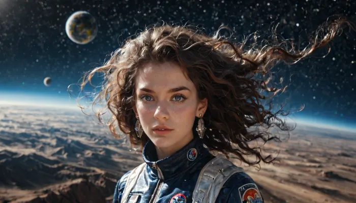 image of earth floating in space but it is not a circle, it is a very long horizontal oval