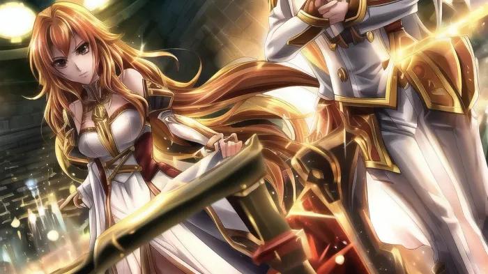 The golden light fell on her hair, Because he only saw Katarina.