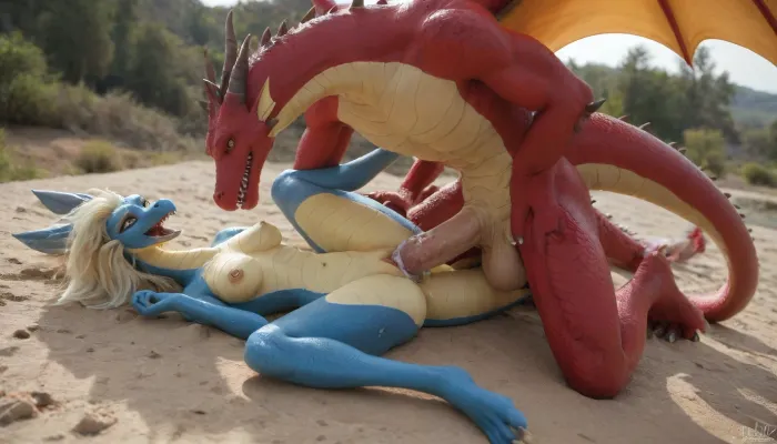 masterpiece, (best quality:2), highly detailed, tracer, mercy, (Tracer rape Mercy pussy), (anthro dragon body:2), very long neck, very long narrow body build, very long legs, long narrow tail, bikini, missionary position, (Giant cock is bigger than himself), (Giant cock is half in the pussy), cum is dripping from her vagina and ass, arge gold nipple rings, big crotch tattoo, screaming orgasm