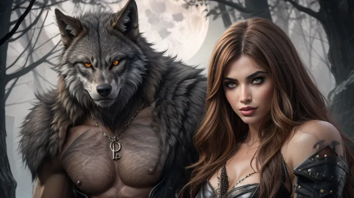 male lycanthrope, fucking, female lycanthrope