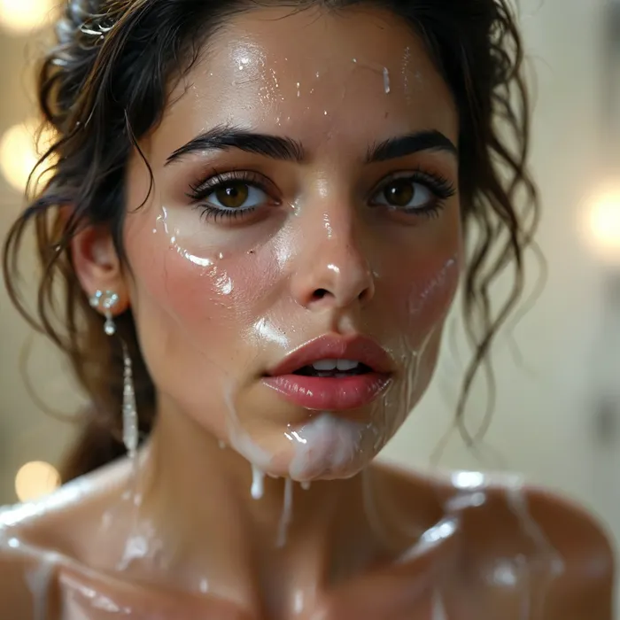 30 year old female bahranian queen, covered in thick white realistic cum, sexy expression, woman, cum, on, face, <lora:MJ52:.3>, <lora:BUT_SDXL_SHS:1.3>, <lora:add-detail-xl:.7>, <lora:CinematicStyle_v1:2>, <lora:JustCum:1.5>