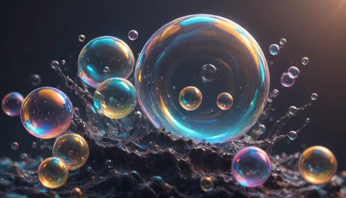 Style ios 16 sistem, fluid liquid, degrad black oil undulations, background, gentle undulations, any mockups, elements glassmorphism bubbles undulations, upper view, <lora:436263_training_data:.5>, <lora:BubbleXL:1.1>