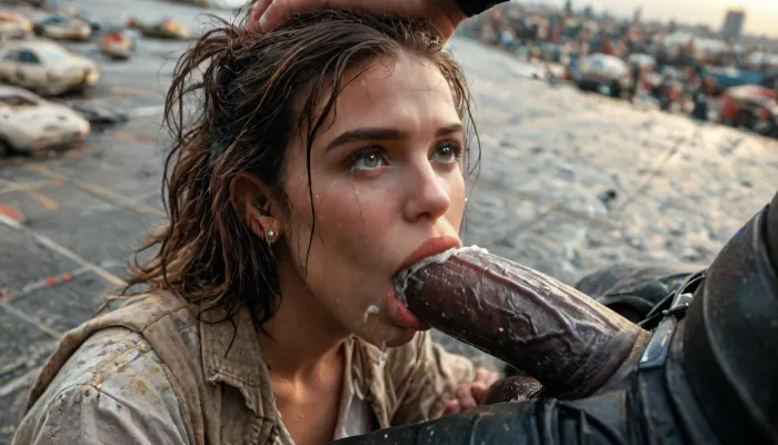 random sex scene, rapefantasy, Rating_explicit, (score_9, score_8_up, score_7_up, source_bdsmrape:1.12), close up, detailed and infocus face, UHD, 8k wallpaper, (maximum quality:1.5), (ultra high resolution:1.7), (masterpiece:1.2), (full body view), award winning photo, (Millie Bobby Brown from Stranger things), (angry mad), (huge massive Darth Vader dick:1.24), (Darth Vader super white skin), (huge veiny wet dick:1), (((extreme painful creamy deepthroat:1))), ((cum)), (Star Wars starship background), extremely graphic, high detail, hyperrealistic, 8K, BadX, porn photoshoot, detailed skin, (on the roof, steam locomotive, steampunk), blushing, DETAILED background, spectacular lighting, (eyes wide open in horror:1.24), (wide mouth spreader:1.5), (pleading expression:1.18), (terrified:1.12), (crying:1.65), UHD 8K, (full body photograph:1.1), (creamy deep deepthroat:1.12), (extreme oral sex:1.4), (huge massive white dick:1.4), (cum), (hands pulling hair hard), professional photograph shot on kodak, 35mm photo, sharp focus, high budget, cinemascope, 100 mm lens, 1/250 s, f/2.8, ISO 300, (detail Millie Bobby Brown:1.32), milliebb101, <lora:Millie_Bobby_Brown_SDXL_101:2>, <lora:LCMTurboMix_Euler_A_fix:2>, <lora:CinematicStyle_v1:2>, <lora:MJ52:2>, <lora:zavy-brbrn-sdxl:2>