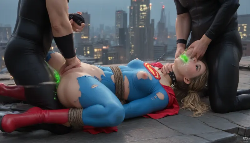 Urban supergirl struggle