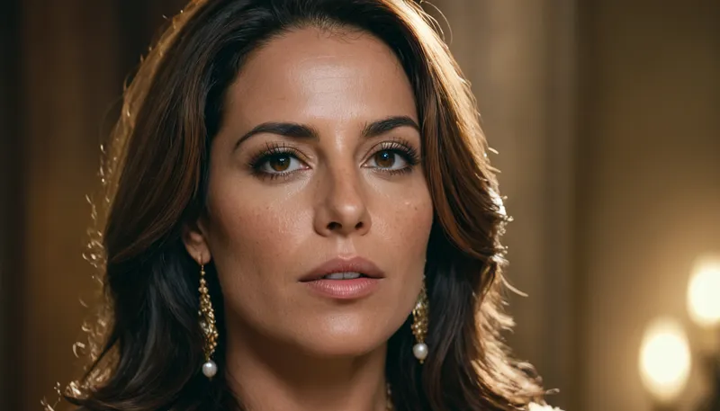 ((Farah from Legend of Queen Opala is a extreme beautiful MILF 42yo, main heroine, main character:1)), ((MILF)), detailed, eyes, perfect, freckles, skin, texture, photorealistic, <lora:add-detail-xl:.8>, <lora:Super_Eye_Detailer_By_Stable_Yogi_SDPD0:.8>