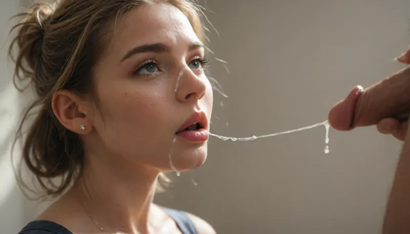 super realistic photography, best quality photography, super detailed images, fine details, high resolution, 8k wallpaper, masterpiece, (score_9:2), photography, realistic sun light and shadows, photorealism, cinematic, cinematic photo, orange rim lighting, atmospheric, bokeh, dynamic angle, vibrant lighting, dramatic shadows, highly detailed, realistic, high contrast, extremely detailed, photorealistic, professional, detailed skin, depth of field, film grain, (beautiful cute sweet athletic adult blonde), (rippling manly muscles:1.1), small perky breasts, (photorealistic ultra detailed female face:1), bright light green background, round hips, thick female thighs, round muscular ass, man abs, (perfectly round irises are ultra highly detailed:1), (photorealistic eyelids), (pupils in the center of the iris), (point of view fellatio:1), rectangular head, (clear grey eyes), black limbal ring, (hollow cheeks), pretty eyelashes, dimples, freckles, blushing, nonchalant, ultra detailed fine hair, (cum drops cum dropping on face:1.4), ahegao