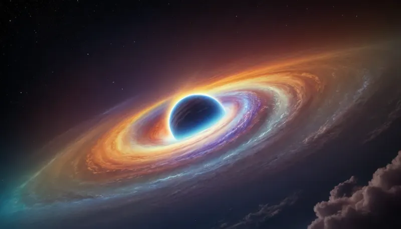 (orbit of eart), hmiracle, rainbow light circeled in open universe, orbit, rainbow storm, rainbow fire, rainbow air, rainbow earth