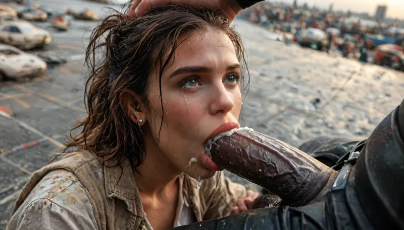 random sex scene, rapefantasy, Rating_explicit, (score_9, score_8_up, score_7_up, source_bdsmrape:1.12), close up, detailed and infocus face, UHD, 8k wallpaper, (maximum quality:1.5), (ultra high resolution:1.7), (masterpiece:1.2), (full body view), award winning photo, (Millie Bobby Brown from Stranger things), (angry mad), (huge massive Darth Vader dick:1.24), (Darth Vader super white skin), (huge veiny wet dick:1), (((extreme painful creamy deepthroat:1))), ((cum)), (Star Wars starship background), extremely graphic, high detail, hyperrealistic, 8K, BadX, porn photoshoot, detailed skin, (on the roof, steam locomotive, steampunk), blushing, DETAILED background, spectacular lighting, (eyes wide open in horror:1.24), (wide mouth spreader:1.5), (pleading expression:1.18), (terrified:1.12), (crying:1.65), UHD 8K, (full body photograph:1.1), (creamy deep deepthroat:1.12), (extreme oral sex:1.4), (huge massive white dick:1.4), (cum), (hands pulling hair hard), professional photograph shot on kodak, 35mm photo, sharp focus, high budget, cinemascope, 100 mm lens, 1/250 s, f/2.8, ISO 300, (detail Millie Bobby Brown:1.32), milliebb101, <lora:Millie_Bobby_Brown_SDXL_101:2>, <lora:LCMTurboMix_Euler_A_fix:2>, <lora:CinematicStyle_v1:2>, <lora:MJ52:2>, <lora:zavy-brbrn-sdxl:2>