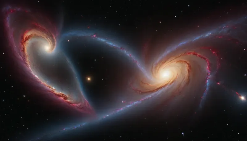 collision of galaxies