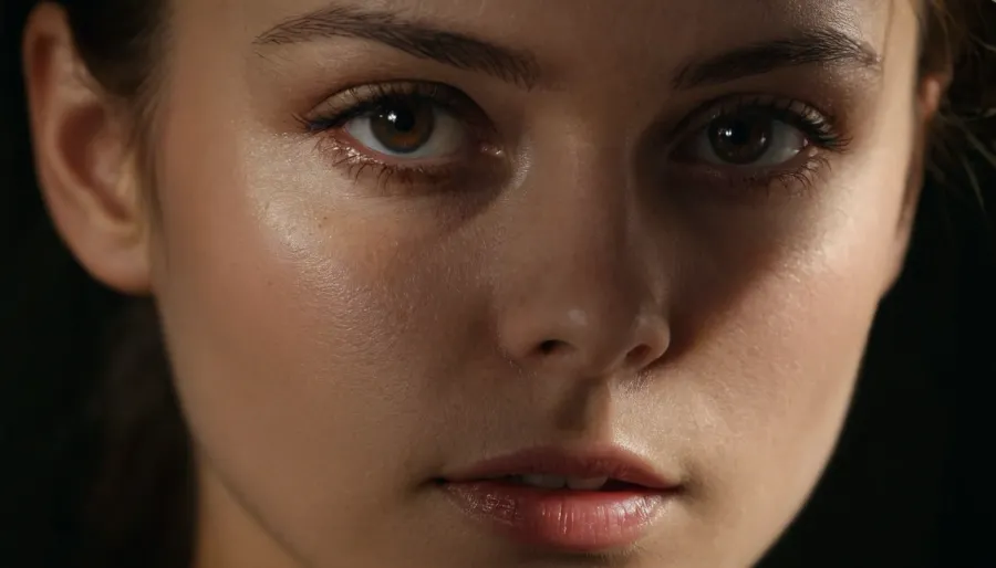The AI-generated porn picture hung on the wall, casting eerie shadows on the walls. In the corner, a portrait of a woman with her eyes closed and lips parted hung on the wall. It was as if she were watching over them,